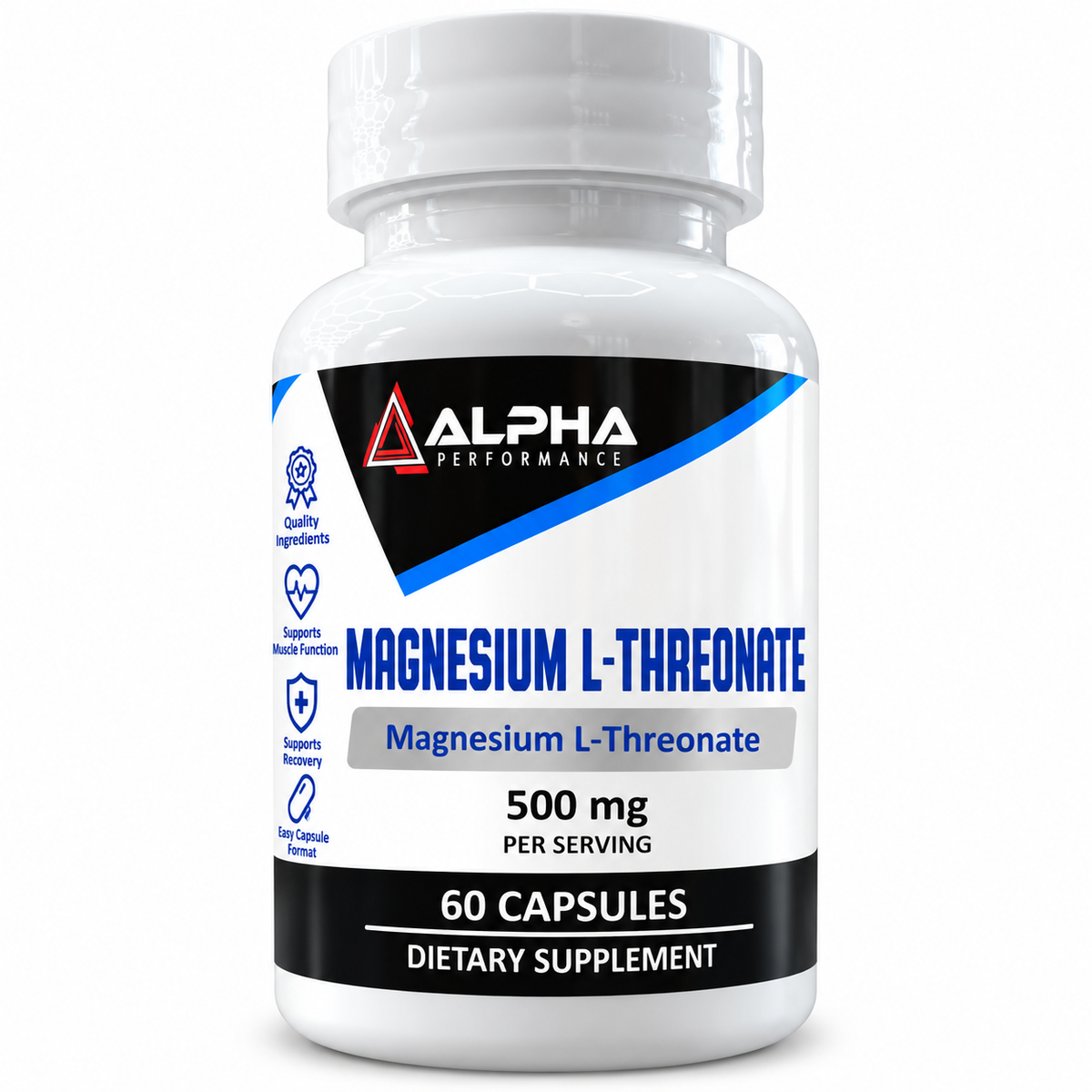 Alpha Performance Magnesium L-Threonate bottle front
