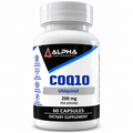 Alpha Performance CoQ10 Ubiquinol 200mg supplement bottle front