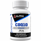 Alpha Performance CoQ10 Ubiquinol 200mg supplement bottle front