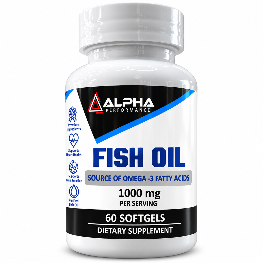 Alpha Performance Fish Oil bottle front