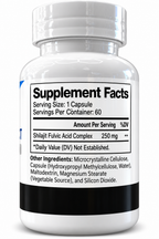 Shilajit supplement facts label