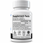 Alpha Performance L-Carnitine supplement facts label