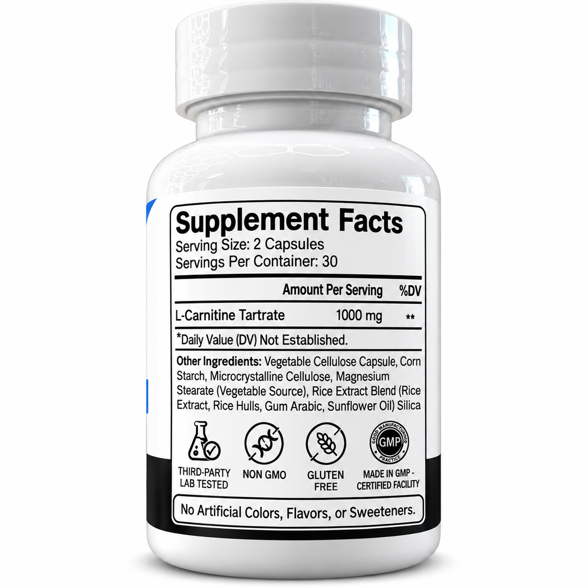 Alpha Performance L-Carnitine supplement facts label