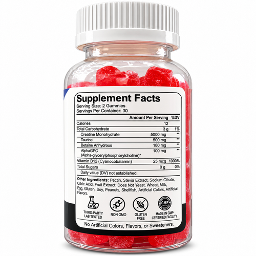 Alpha Performance Creatine Gummies supplement facts