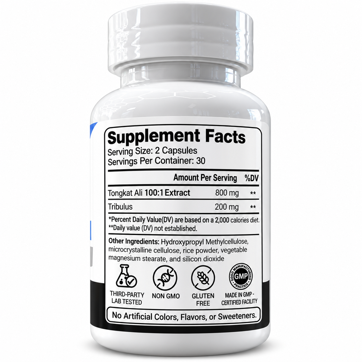 Alpha Performance Tongkat Ali Complex supplement facts label